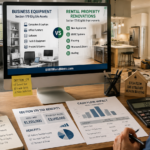 An investor evaluating a comparison between business equipment and rental property renovations.